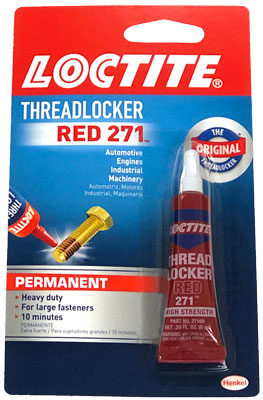 Loctite® threadlocker, 271 Red™ , 6 ml